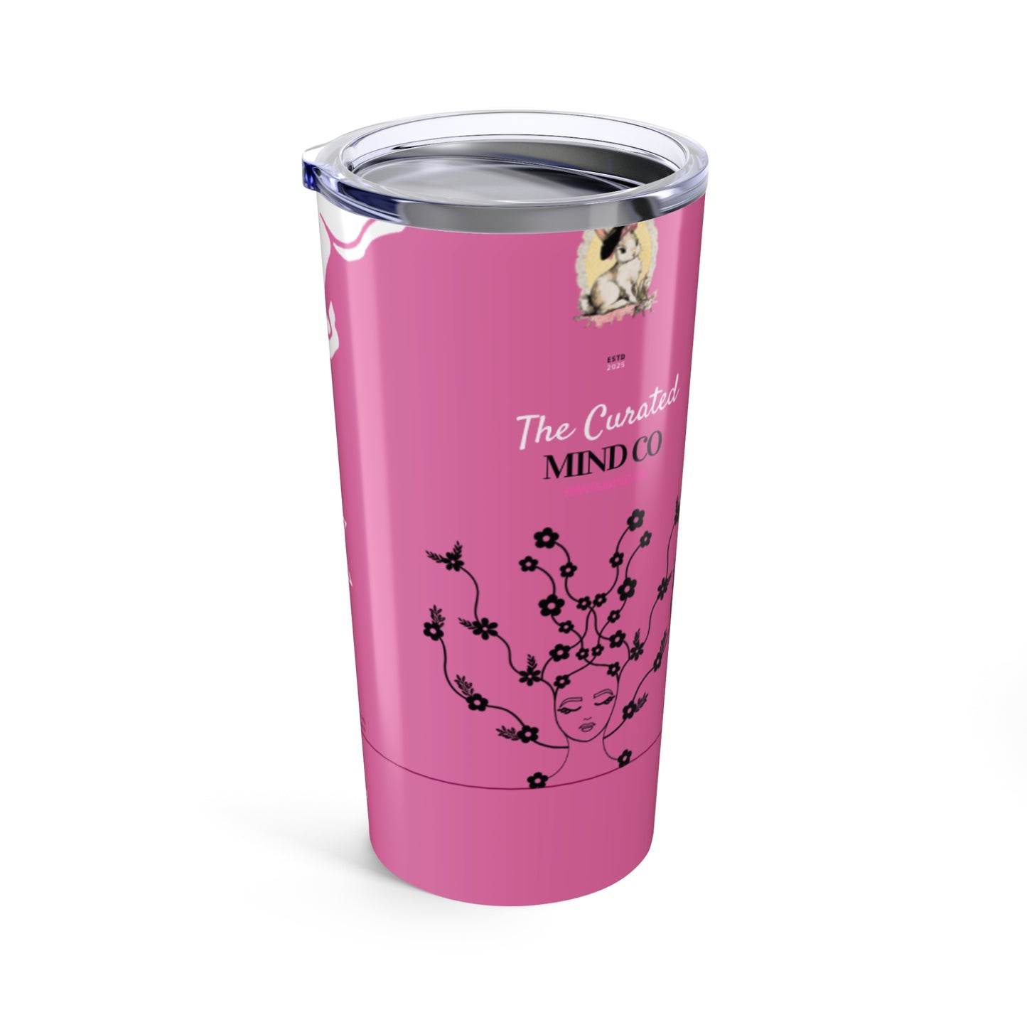 20oz Pink Energy Drink Tumbler — 'The Pink Edition' Wild Berries Insulated Cup