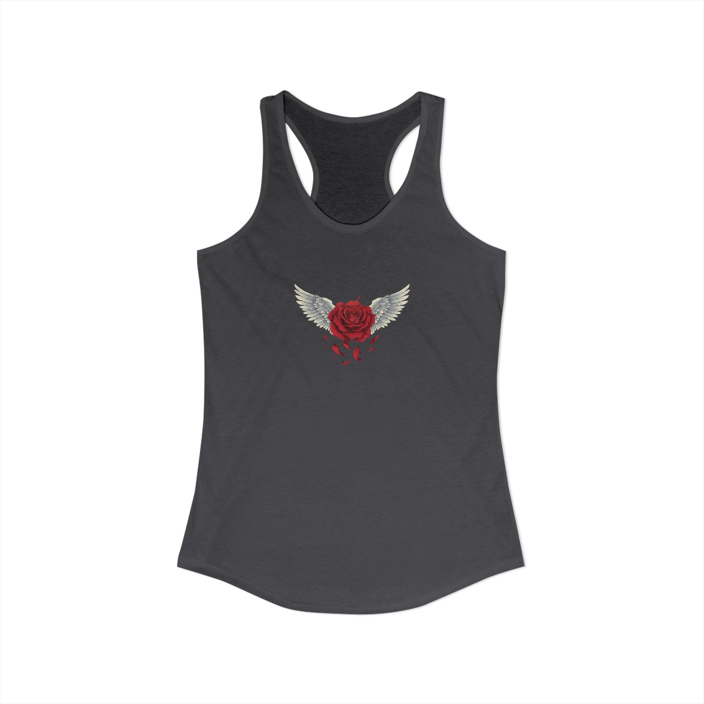 Angel Wings Rose Racerback Tank