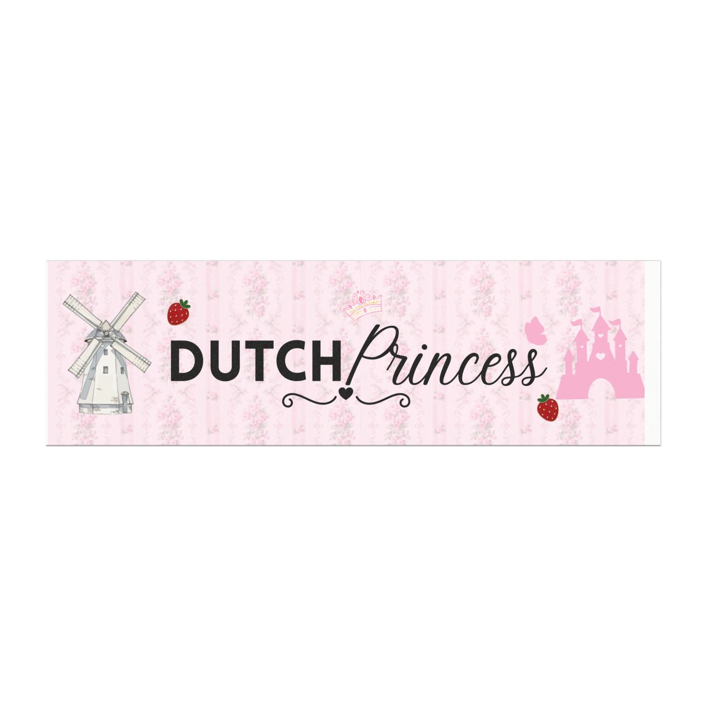 Dutch Princess Car Magnet — Pink DB Windmill & princess Castle Design
