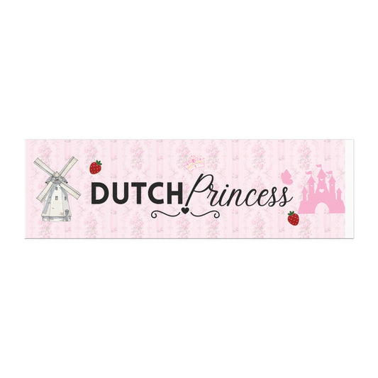 Dutch Princess Car Magnet — Pink DB Windmill & princess Castle Design