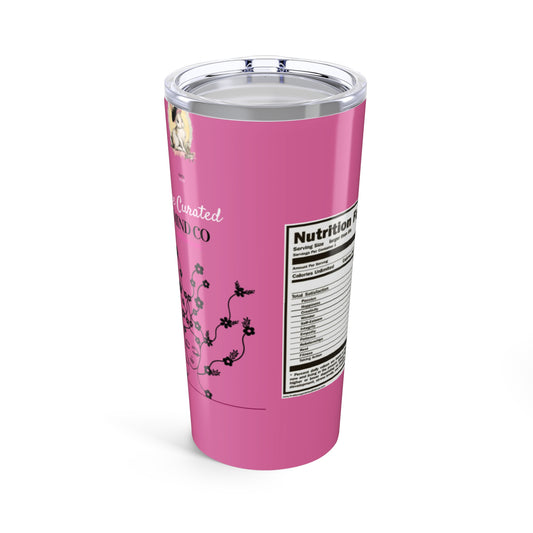 20oz Pink Energy Drink Tumbler — 'The Pink Edition' Wild Berries Insulated Cup